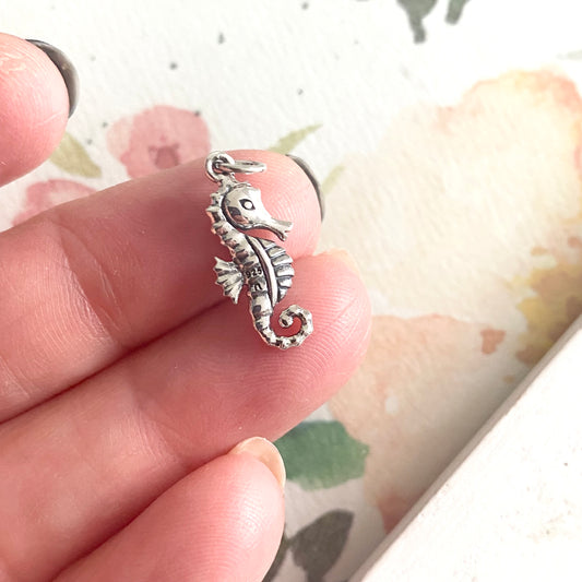 Seahorse Charm Sterling Silver