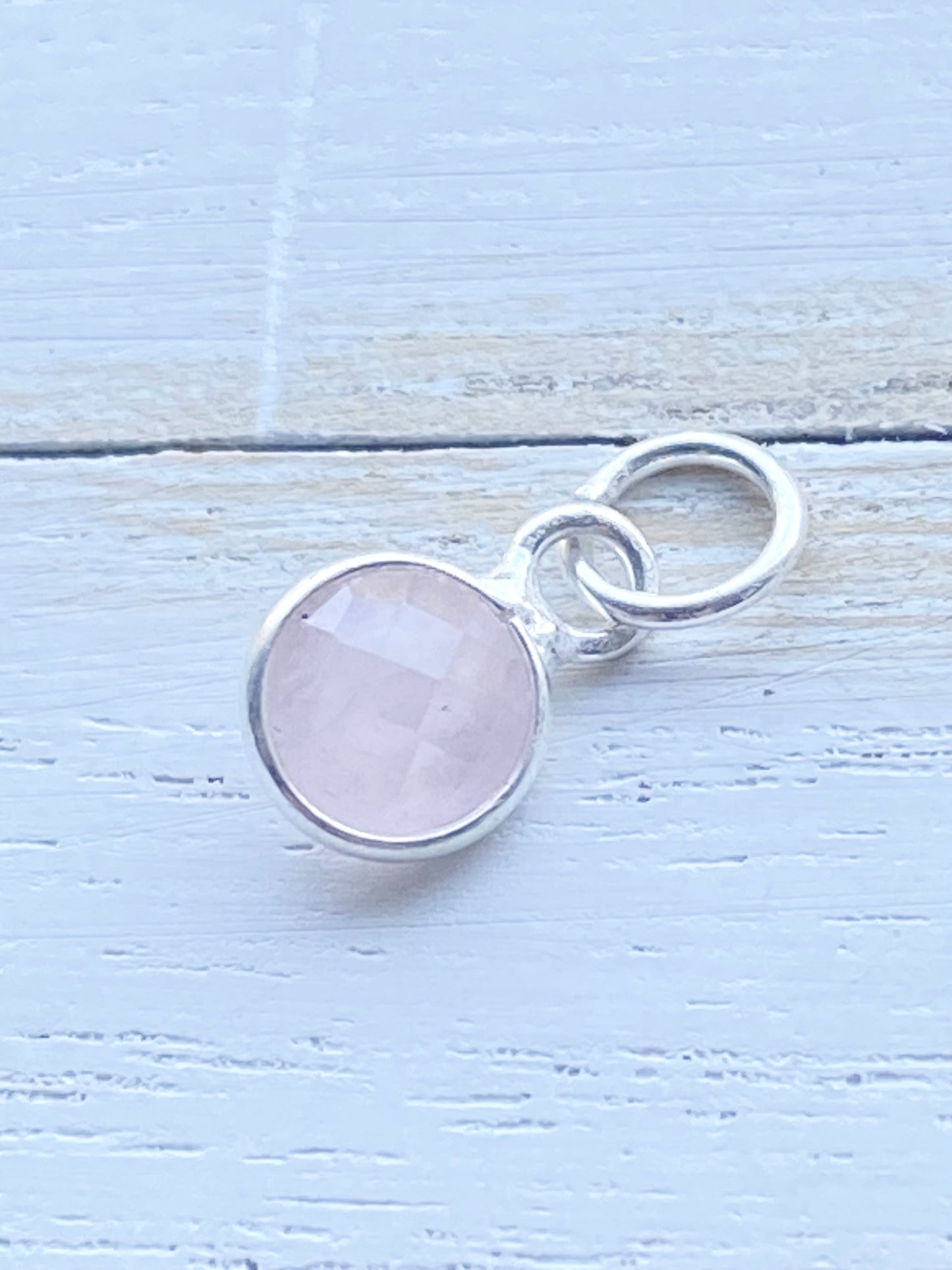 Rose Quartz 6mm Round Charm