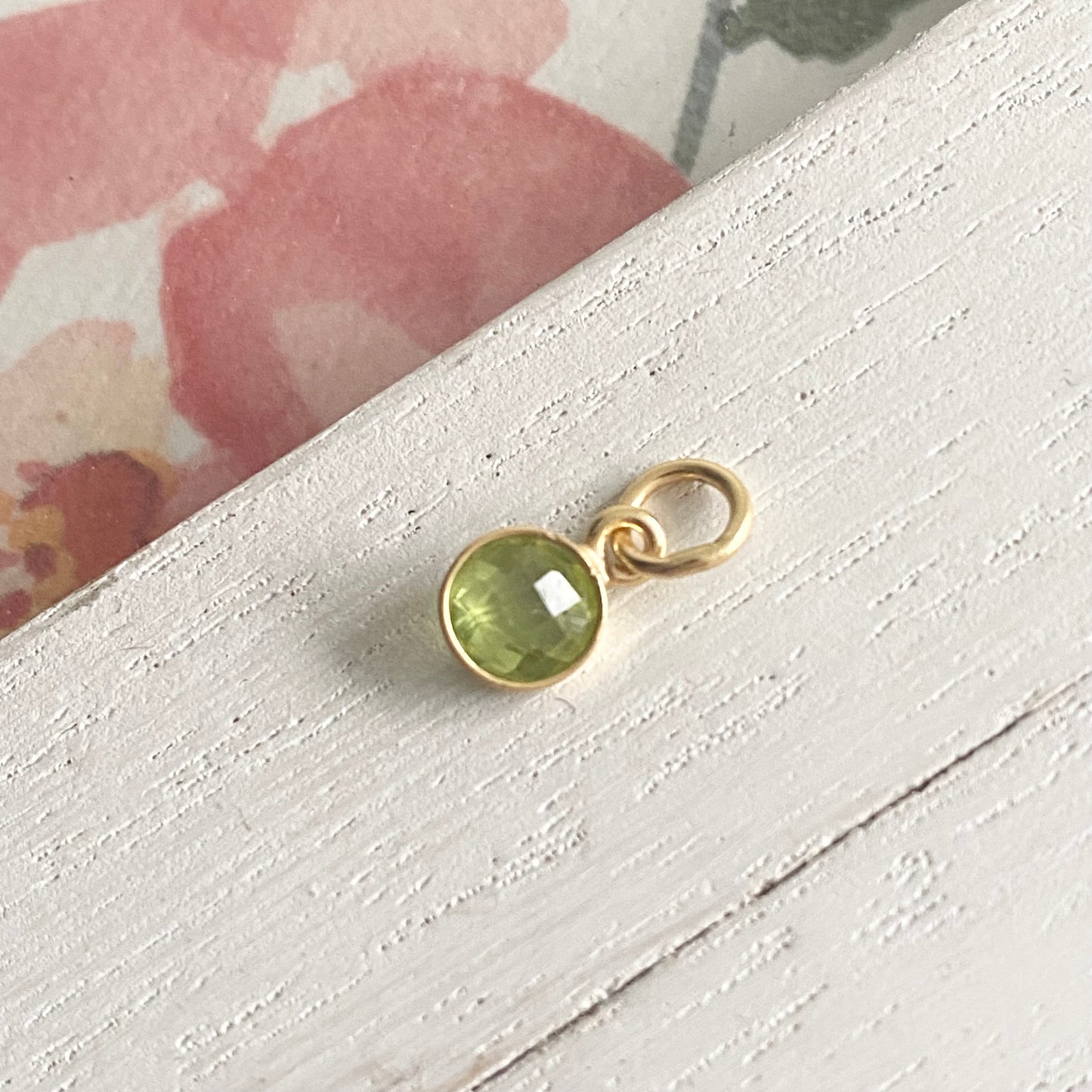 Gold Vermeil Peridot Charm