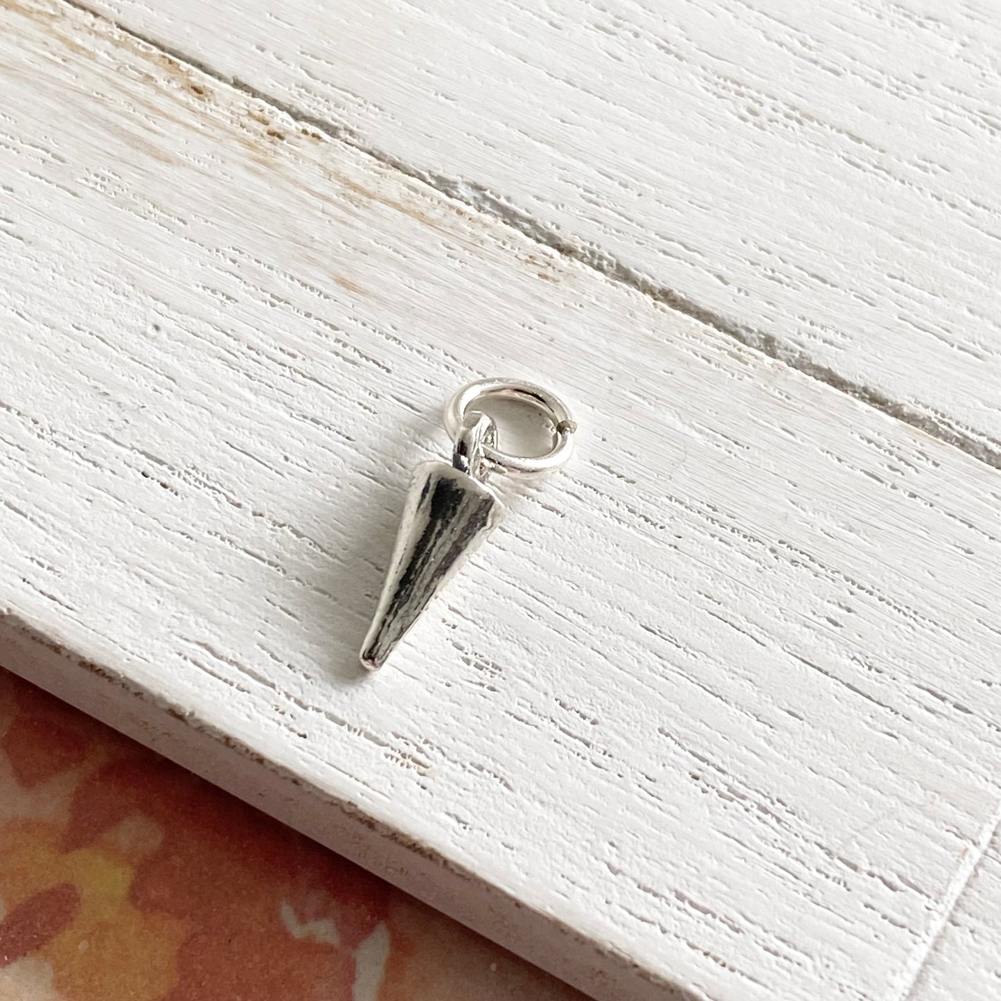 Tiny Sterling Silver Spike Charm