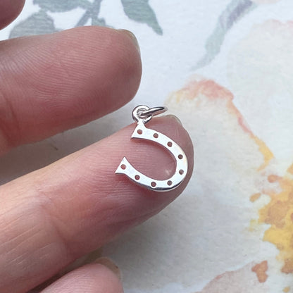 Horseshoe Charm Sterling Silver