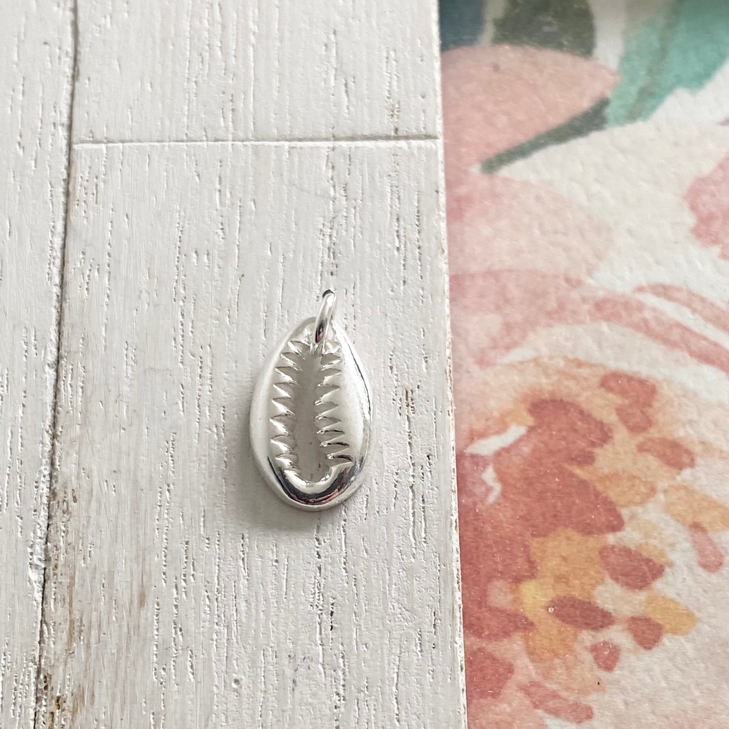 Cowrie Shell Charm Sterling Silver (CCH55S)