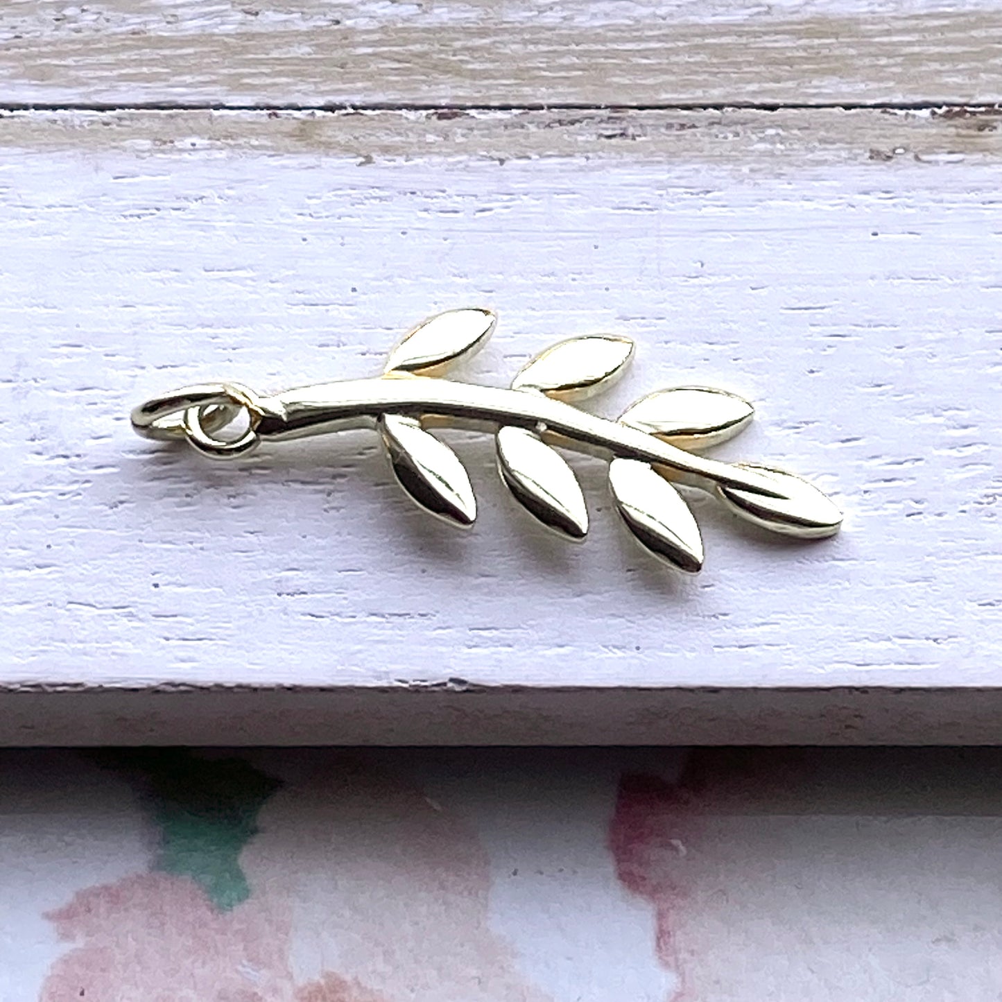 Olive Branch Charm Leaf Tree Branch