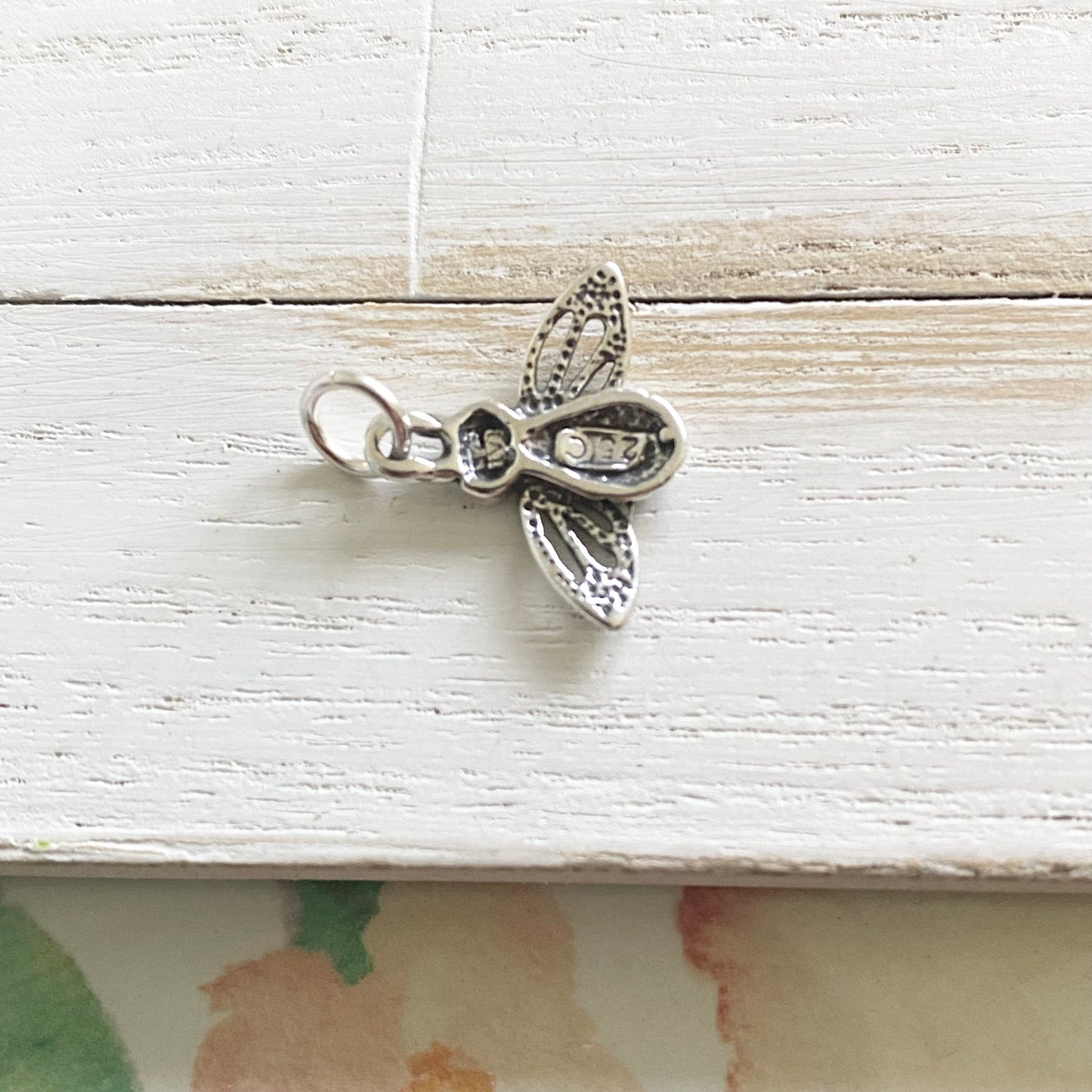 Bumble Bee Charm Sterling Silver