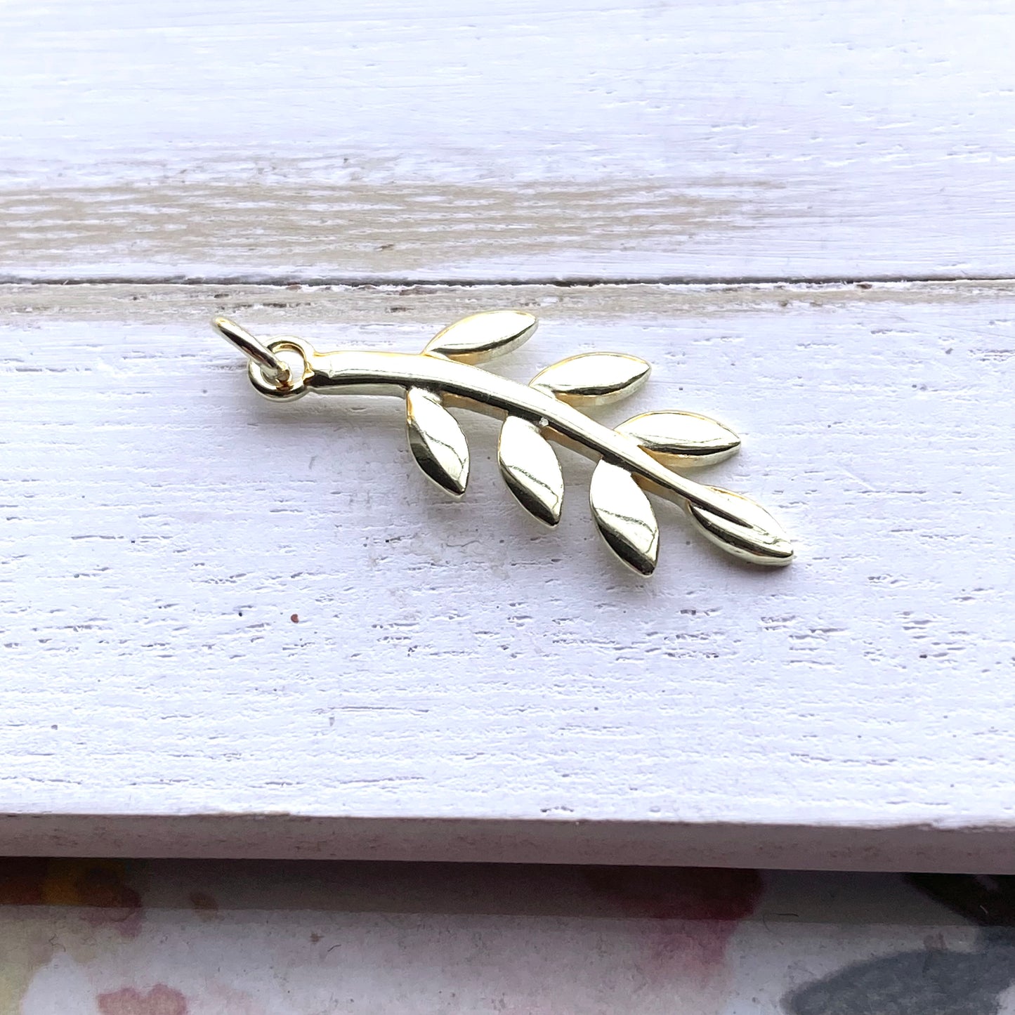 Olive Branch Charm Leaf Tree Branch