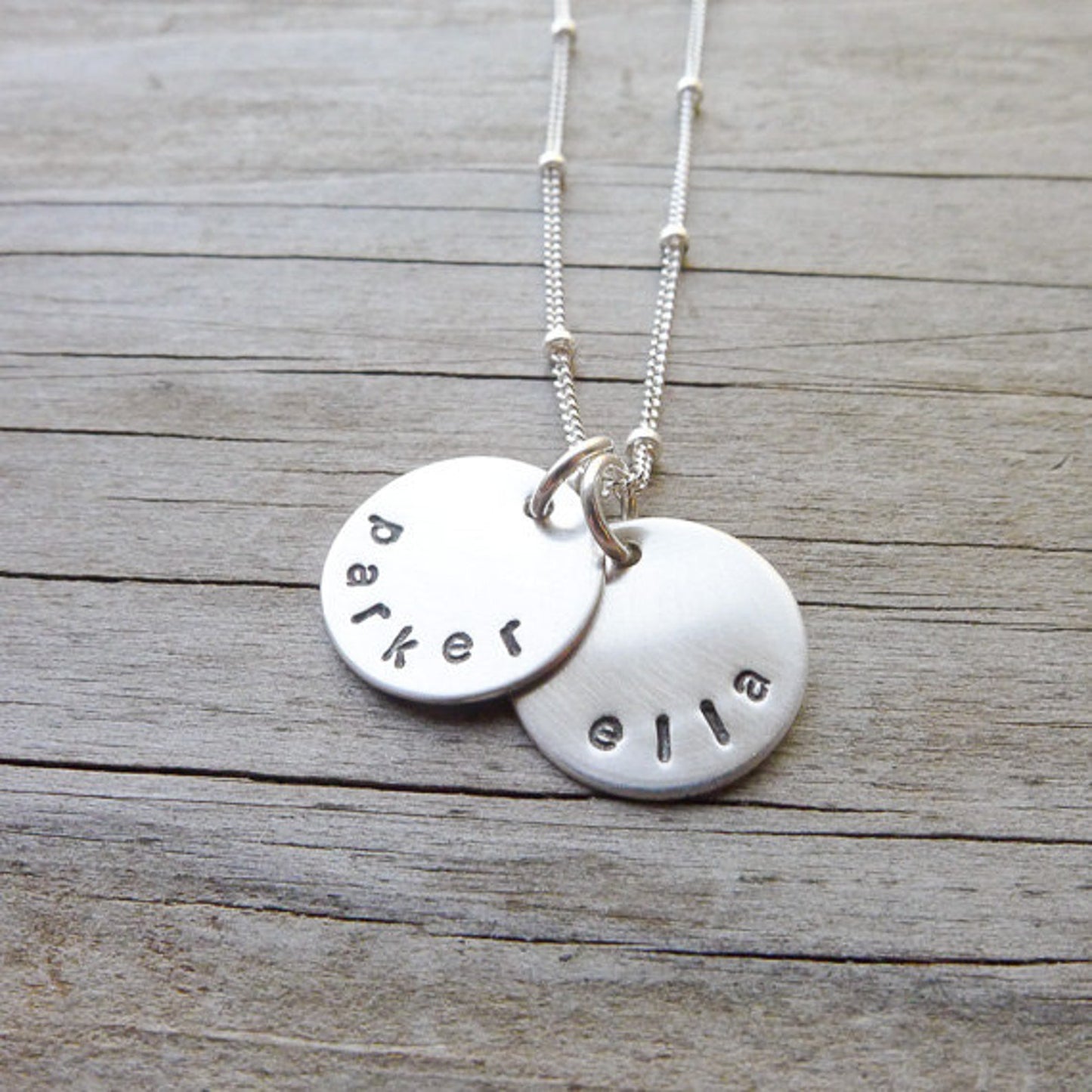 Mini Personalized Necklace in Sterling Silver