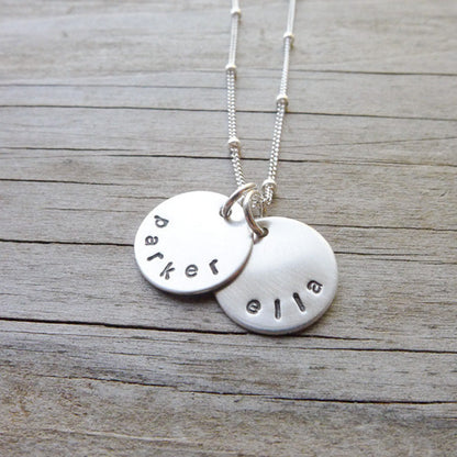 Mini Personalized Necklace in Sterling Silver