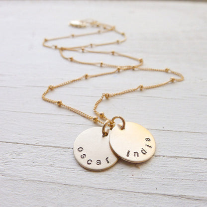 Mini Personalized Necklace in Gold Filled