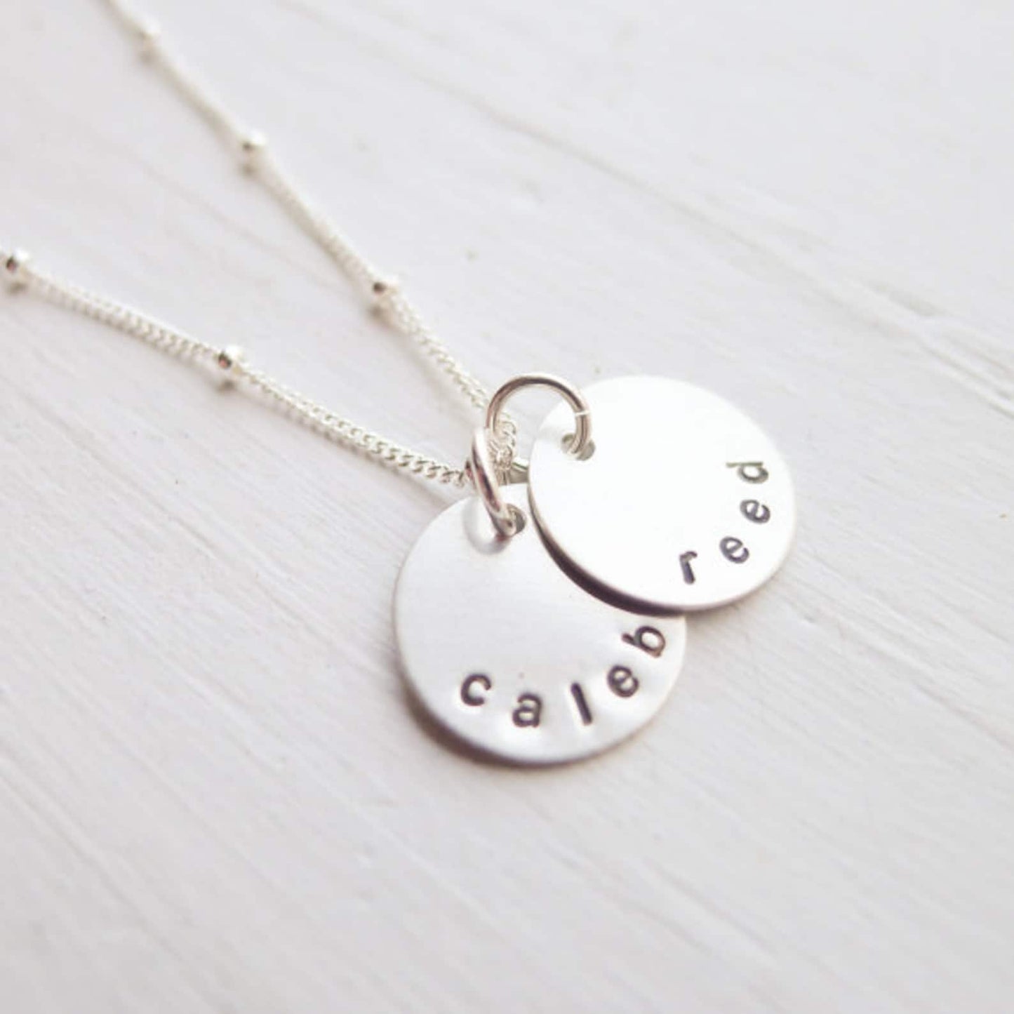 Mini Personalized Necklace in Sterling Silver