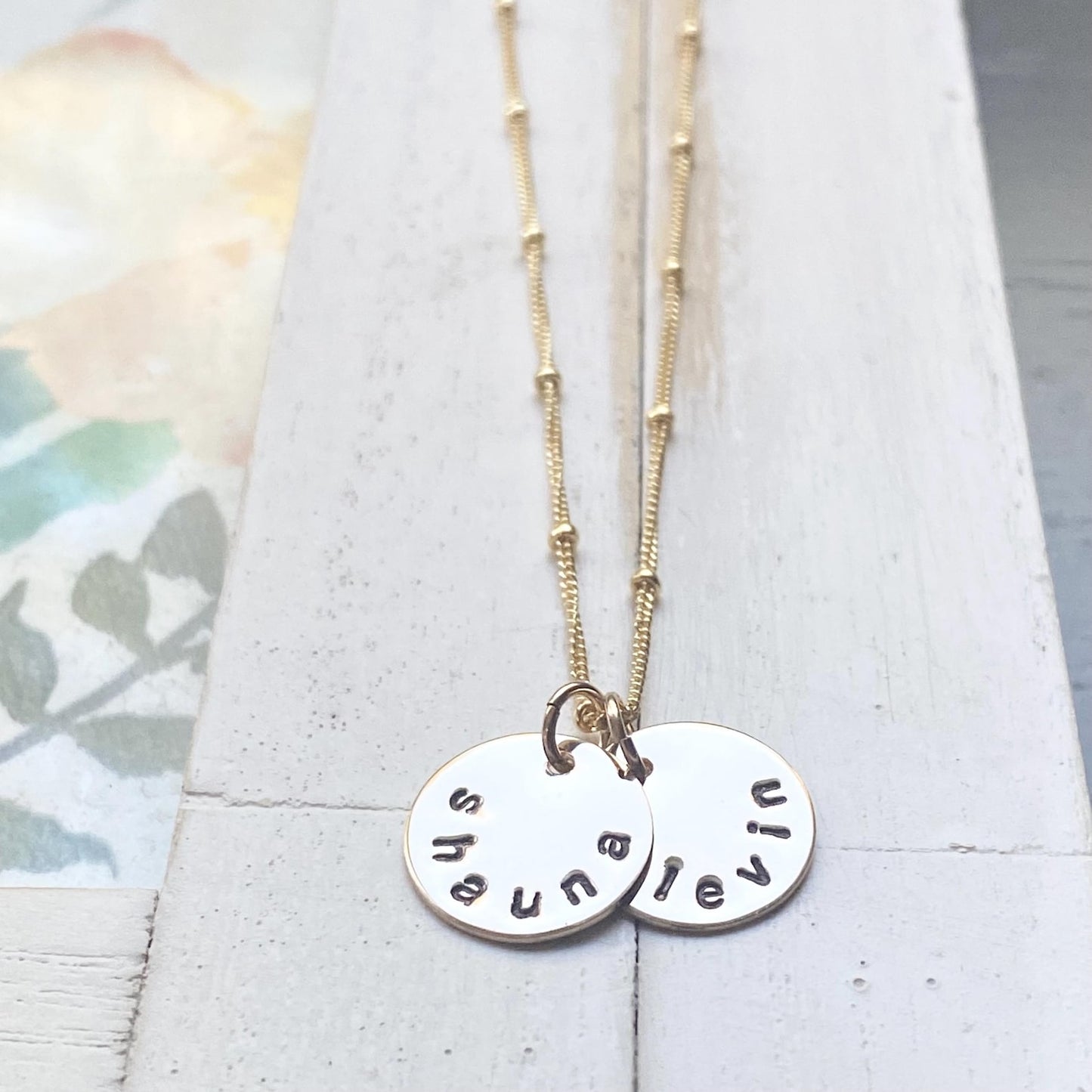 Mini Personalized Necklace in Gold Filled