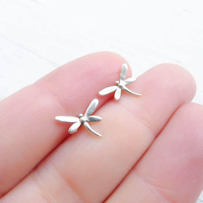 Dragonfly Sterling Silver Stud Earrings