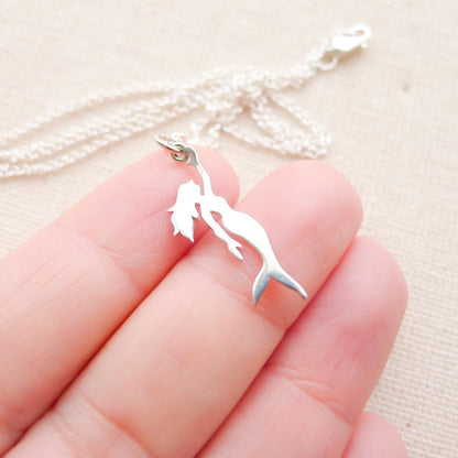 Mermaid Necklace Sterling Silver