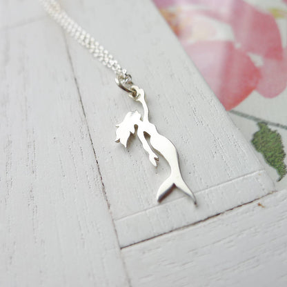 Mermaid Necklace Sterling Silver