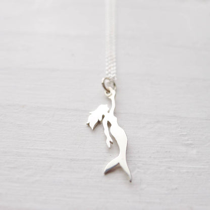 Mermaid Necklace Sterling Silver