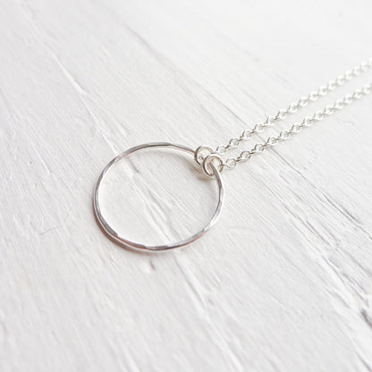 Silver Circle Necklace