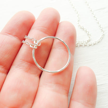 Silver Circle Necklace