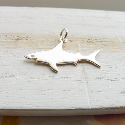 Shark Charm Sterling Silver