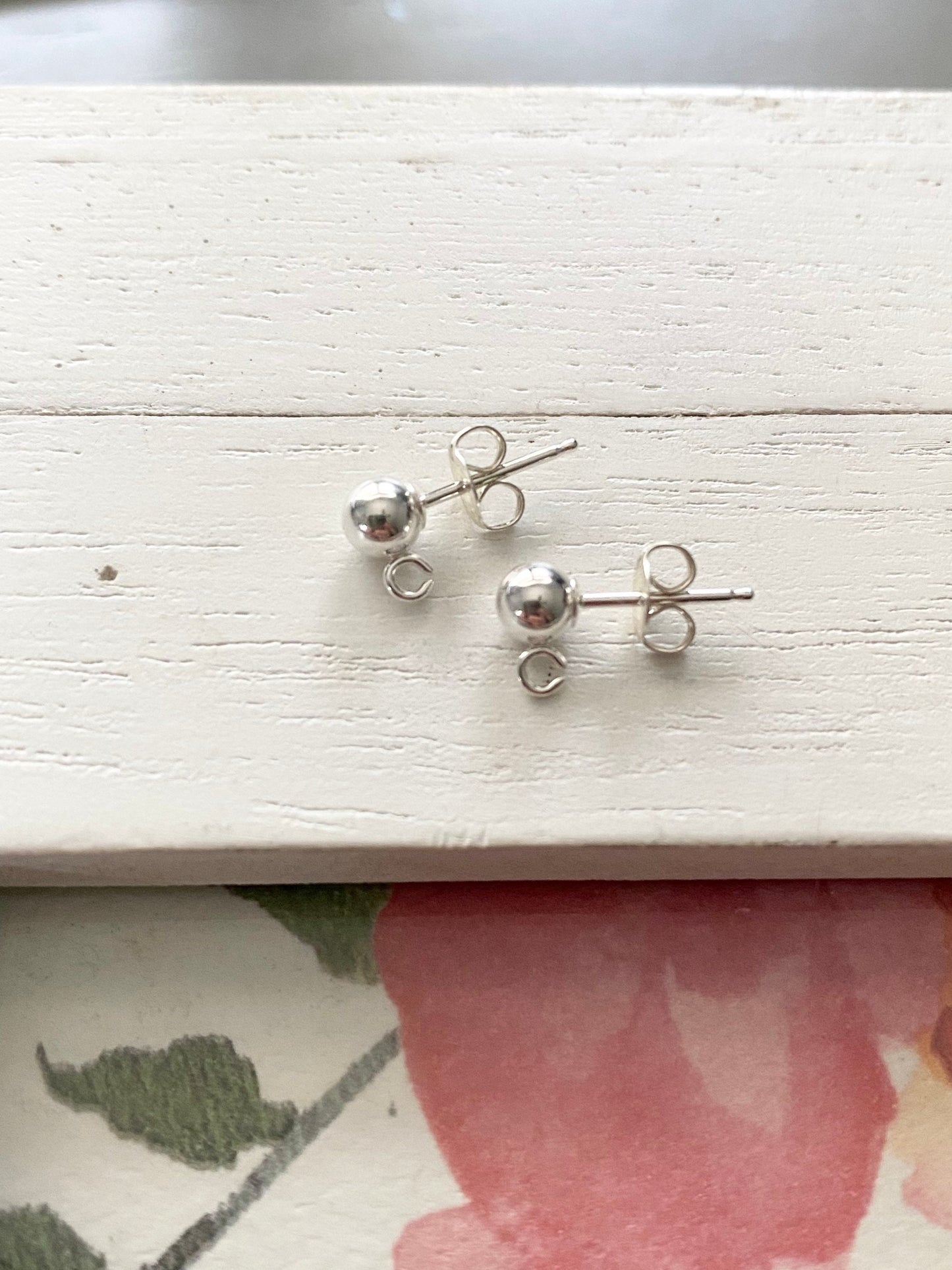 Sterling Silver Ball Post Studs