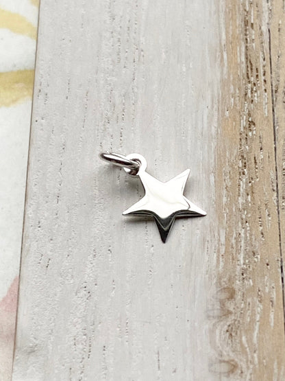 Tiny Silver Star Charm Barely There