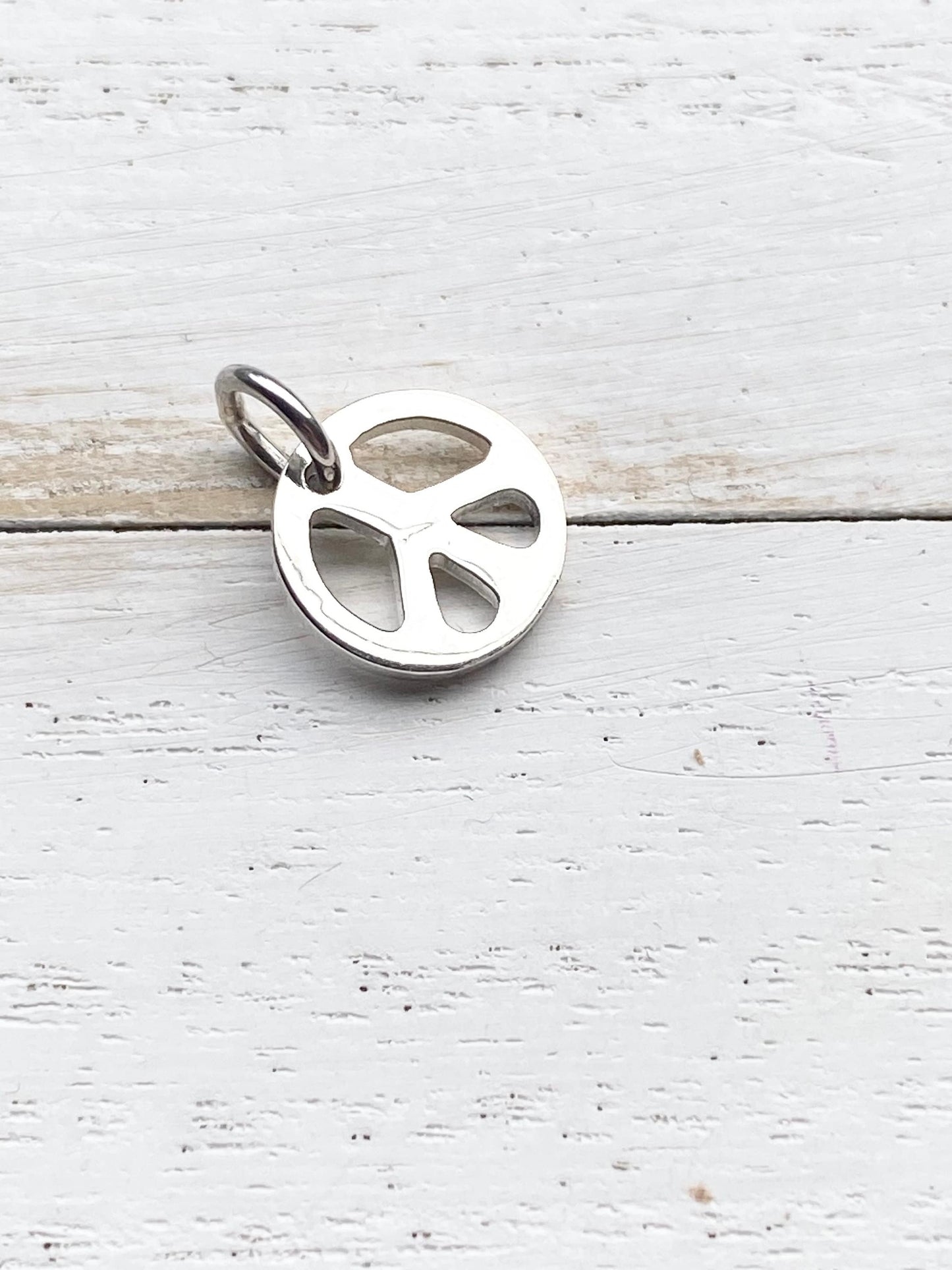 Peace Sign Charm Sterling Silver