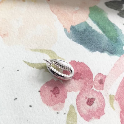 Cowrie Shell Charm Sterling Silver (CCH55S)