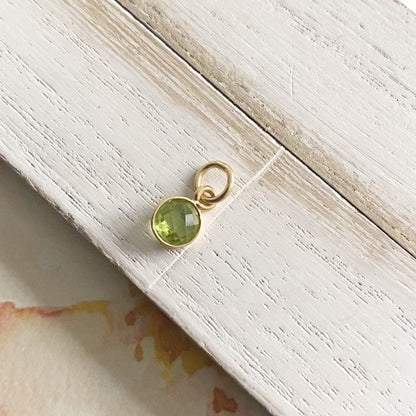 Gold Vermeil Peridot Charm