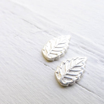 Sterling Silver Leaf Component Soldering Accent for Jewelry Making Rivet Charm or Solder Piece Leaves