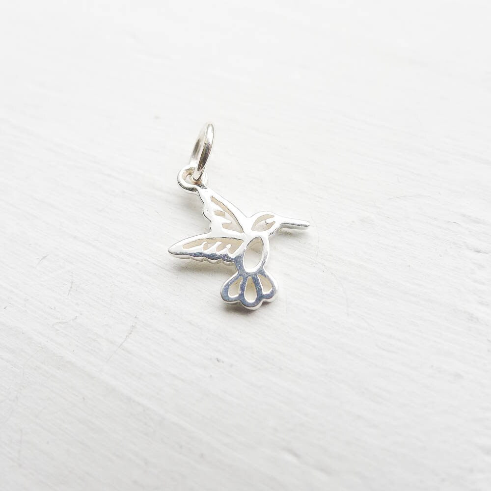 Discount Sterling Silver Hummingbird Finial Charm