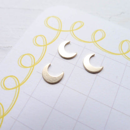 Little Gold Moon Accent Crescent Moon for Soldering