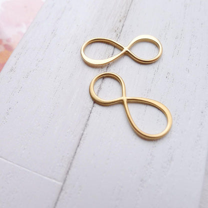 Gold Vermeil Infinity Link Figure Eight Charm