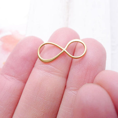 Gold Vermeil Infinity Link Figure Eight Charm