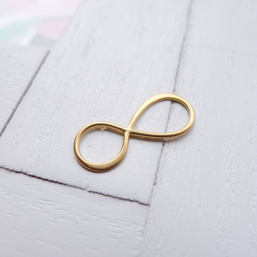 Gold Vermeil Infinity Link Figure Eight Charm