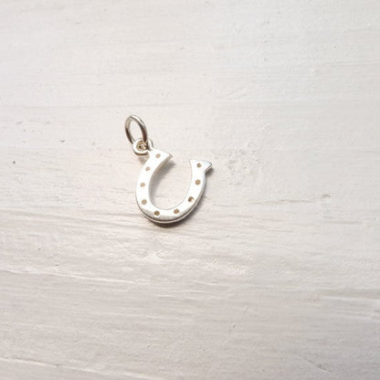 Horseshoe Charm Sterling Silver Horse Shoe Pendant