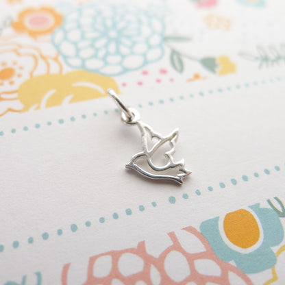 Dove Charm Sterling Silver