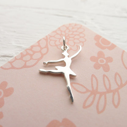 Ballet Charm Sterling Silver Ballerina