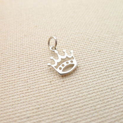 Crown Charm Sterling Silver Princess Queen King Price Jewelry Pendant