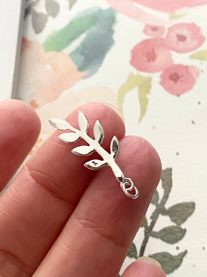 Olive Branch Charm Leaf Tree Branch