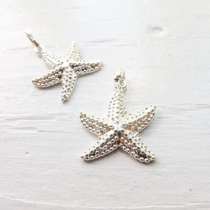 Sterling Silver Star Fish Pendant Starfish Charm