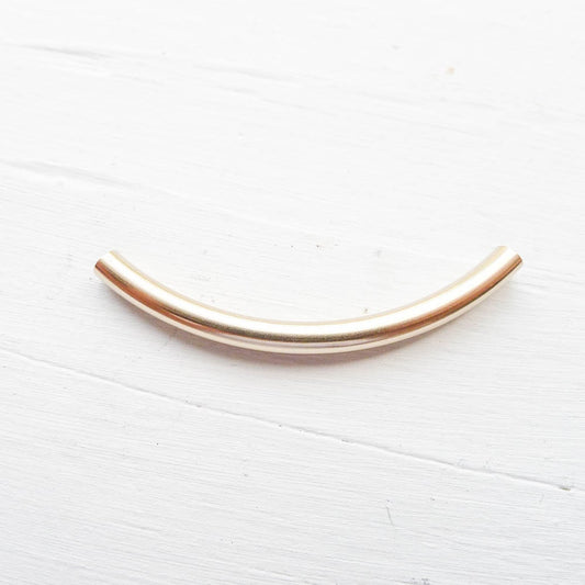 Gold Filled Curved Tube Jewelry Making Findings and Materials