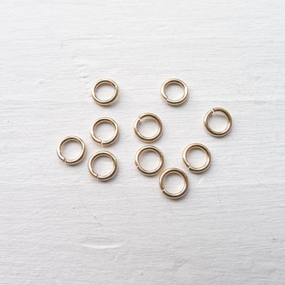 Gold Filled Jumprings 20 gauge Jump Rings 3.5mm ID 5mm OD 10 qty for Jewelry